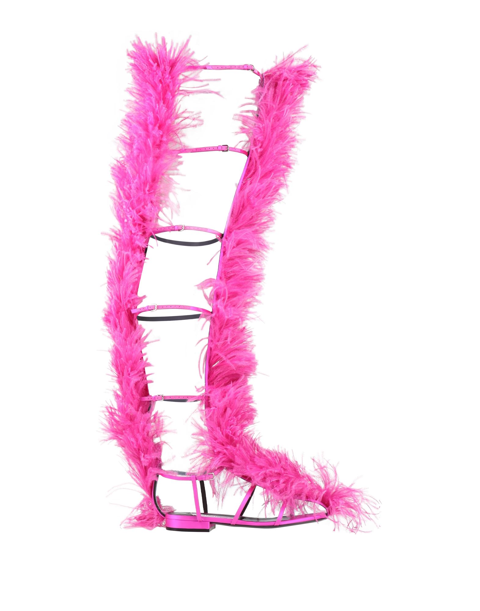 AREA x SERGIO ROSSI Sandale Damen Fuchsia von AREA x SERGIO ROSSI