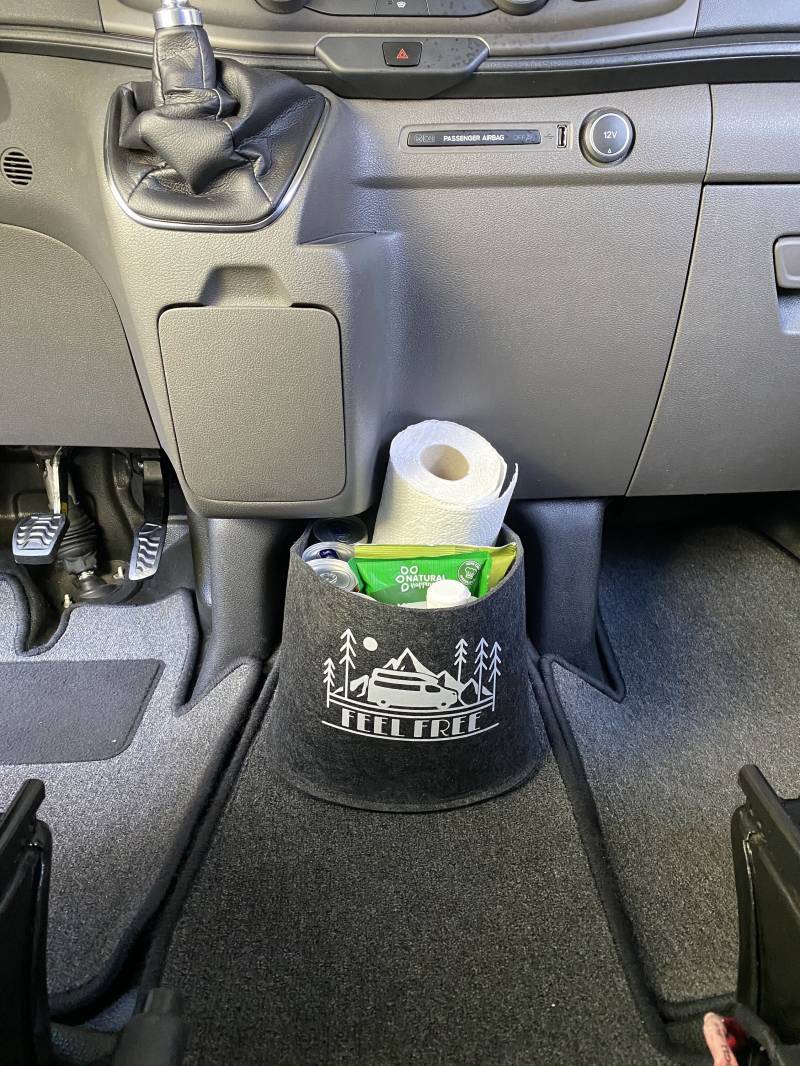 Ford Nugget Transit Custom Cockpit Filztasche in Anthrazit >> Organizer - Aufbewahrung Für Vieles "Neu" von ARELACockpitbag