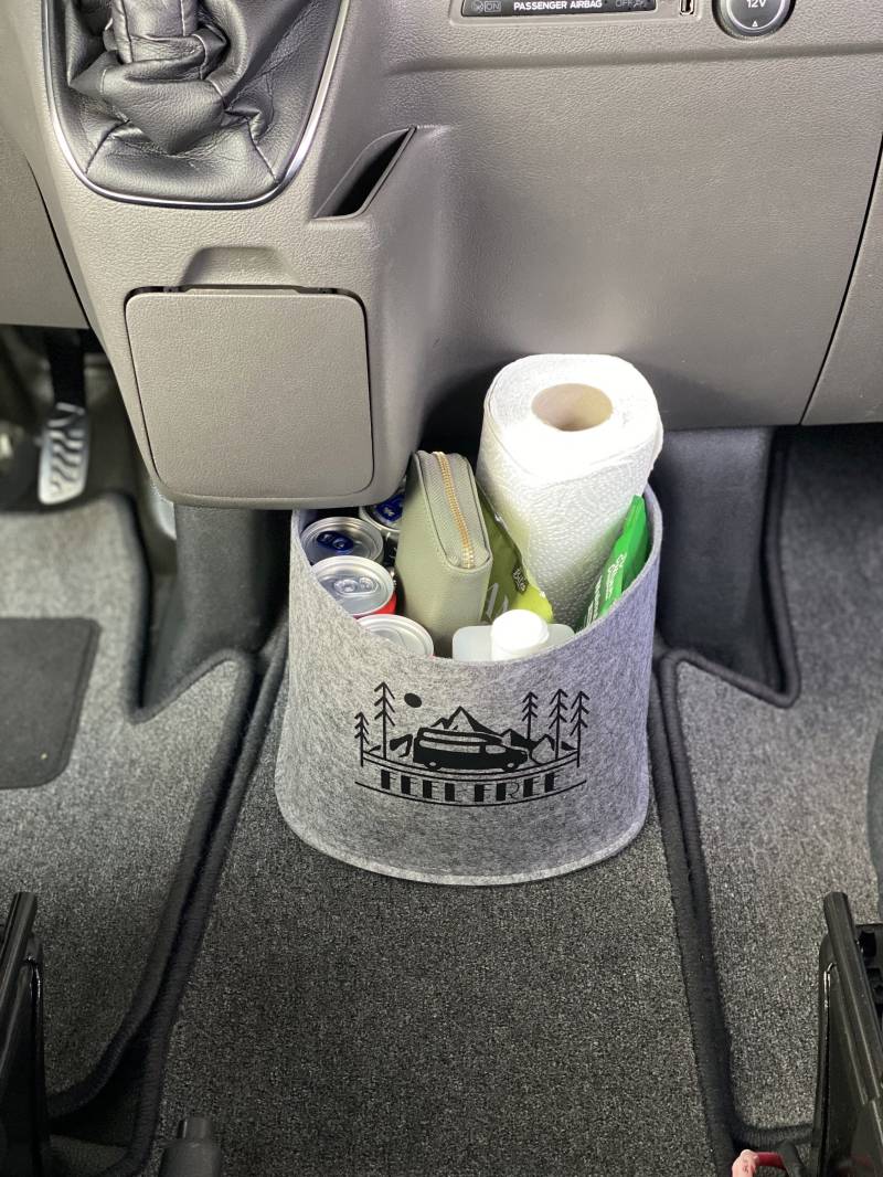 Ford Nugget Transit Custom Cockpit Filztasche in Dunkel Grau >> Organizer - Aufbewahrung Für Vieles "Neu" von ARELACockpitbag
