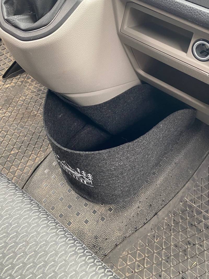 Vw T6 Bulli Cockpit Filztasche in Anthrazit Für Transporter, Caravelle >> Aufbewahrung Vieles "Neu" von ARELACockpitbag