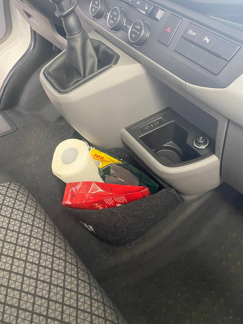 Vw T6.1 Bulli Cockpit Filztasche in Anthrazit Für California Beach, Coast, Multivan >> Aufbewahrung Vieles "Neu" von ARELACockpitbag