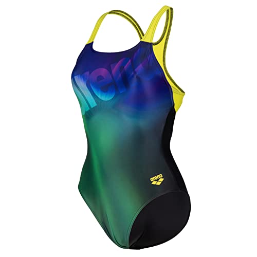 ARENA Badeanzug Damen Womens Swimmsuit Swim Pro Back, Farbe:Grün, Größe:44 von ARENA