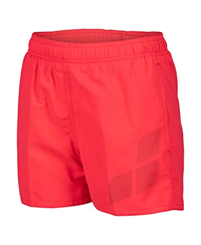 arena Boy's Boys' Beach Short Logo R Swim Trunks, Fluo RED-Dark Olive, 10-11 Jahre von ARENA