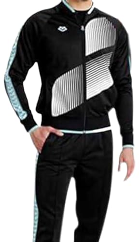 ARENA Damen Relax Iv Team Jacket Trainingsjacke mit durchgehendem Reißverschluss Jacke, schwarz/weiß/blau, Medium von ARENA