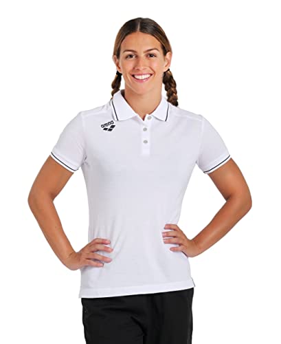 ARENA Damen Team Damen-poloshirt aus Baumwolle Solid T Shirt, Weiß, S EU von ARENA