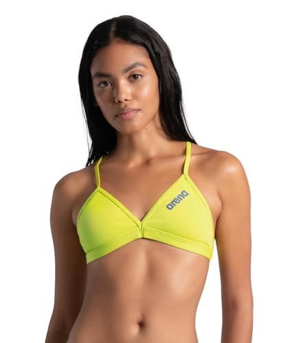 Arena Damen Performance Women's Solid Team Top Bikini, Hellgrün, 46 von ARENA