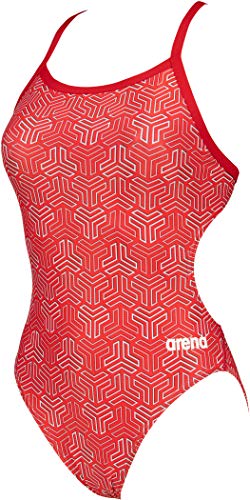 Arena Damen W KIKKO Challenge Back One Piece, RED-Multi RED, 44 von ARENA