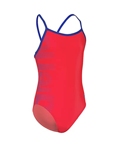 arena Girl's Logo Kids Girl One Piece Swimsuit, Fluo RED-ROYAL, 8-9 anni von ARENA