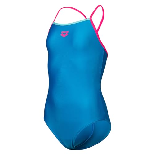 ARENA Girl's Swimsuit Light Drop SOLID Blue China-Freak Rose-Freak Rose-WA - 140 von ARENA