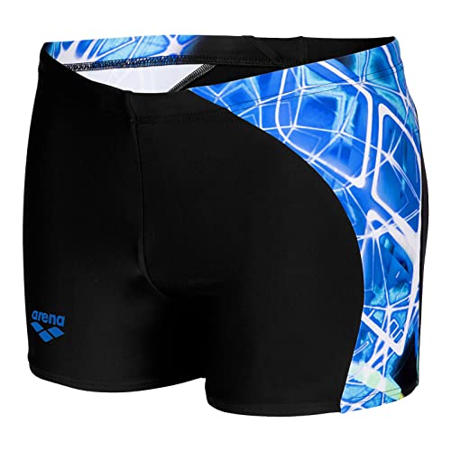 ARENA Herren Badehose Badeshorts Schwimmhose Swim Short Placement, Farbe:Schwarz, Artikel:-500 Black/Multi, Größe:XL von ARENA