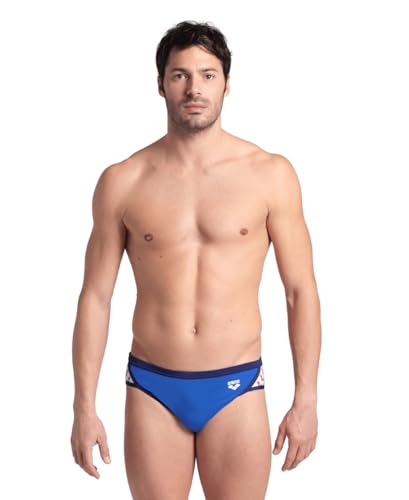 ARENA Herren Men's Icons Solid Swim Briefs Professional Training Swimsuit Sports Trunk Schwimm-Slips, Royal/Navy, 34 von ARENA
