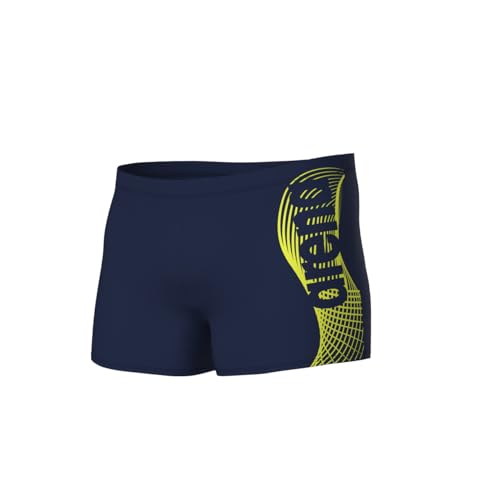 ARENA Herren Men's Wake Short Swim Trunks, Navy-Soft Green, 5 von ARENA