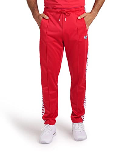 ARENA Herren Relax Iv Team Pant Jogger Sweatpants Trainingshose, Rot/Weiß/Rot, Mittel von ARENA