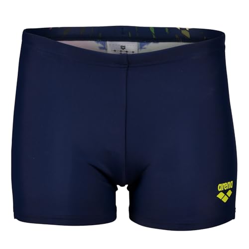 ARENA Jungen Badehose Badeshort Trunk Schwimmhose Training Boy Multipixels Swim Short, Farbe:Navy, Größe:152, Artikel:-700 Navy/Multi Soft Green von ARENA