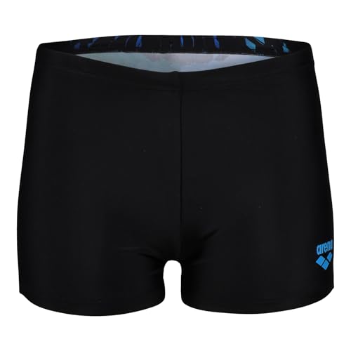 ARENA Jungen Badehose Badeshort Trunk Schwimmhose Training Boy Multipixels Swim Short, Farbe:Schwarz, Größe:152, Artikel:-500 Black/Multi Turquoise von ARENA