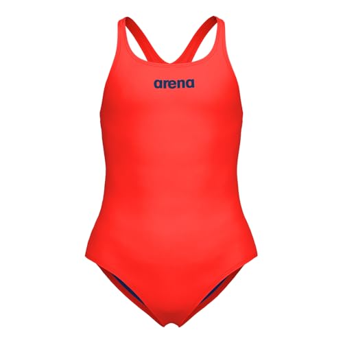 ARENA Mädchen Badeanzug Schwimmkleidung Bademode Team Swimsuit Swim Pro Solid, Farbe:Coralle, Größe:164, Artikel:-300 Bright Coral von ARENA