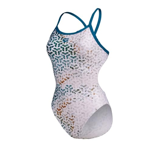 ARENA Planet Water Badeanzug für Damen 100% chlorresistenter MaxLife Eco-Stoff, Größe:36 von ARENA