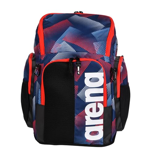 ARENA Spiky III Team Rucksack 45L Schwimmen Athleten Sport Gym Rucksack Training Ausrüstung Tasche für Männer und Frauen, Halftone von ARENA