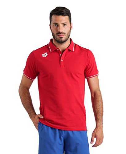 ARENA Team Unisex-Poloshirt Aus Baumwolle Solid Polo Shirt Rot M von ARENA