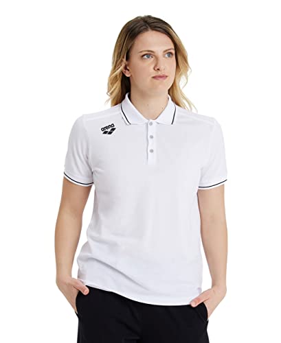 ARENA Team Unisex-Poloshirt Aus Baumwolle Solid Polo Shirt Weiß L von ARENA