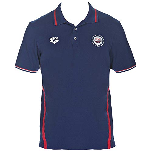 Arena Unisex-Erwachsene Offizielles USA-Nationalmannschaft Poloshirt, Marineblau-Rot, XX-Large von ARENA