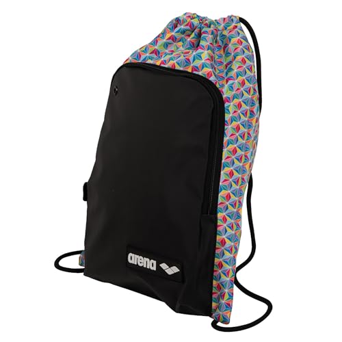 ARENA Unisex Erwachsene Pool Team Allover Gym Sack mit Fronttasche Schwimmausrüstung Kordelzug Ausrüstung Rucksack Tote Sack Pack Pack Seestern von ARENA