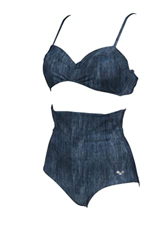 Arena Damen Cleopatra Two Pieces C-Cup Badeanzug, Denim, 42 von ARENA