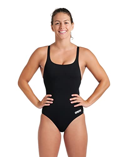Arena Damen Swim Pro offenem Rücken, einteilig, für Sporttraining Badeanzug, Schwarz/Weiß, 42 von ARENA