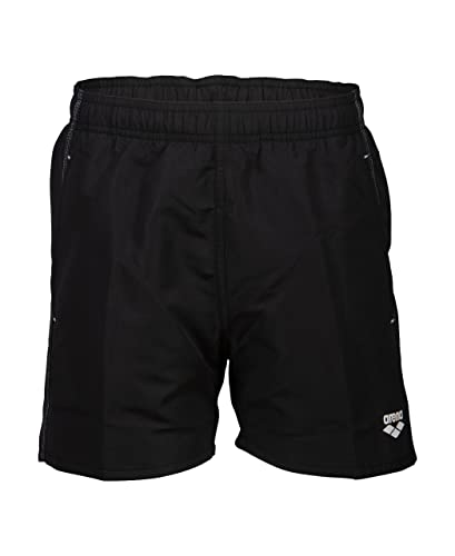 Arena Solid Boxer R Jungen Strand- und Pool-Boxershorts, Badehose aus weichem, recyceltem, schnell trocknendem Material, Strand-Boxershorts mit Netz-Innenslip und Seitentaschen von ARENA