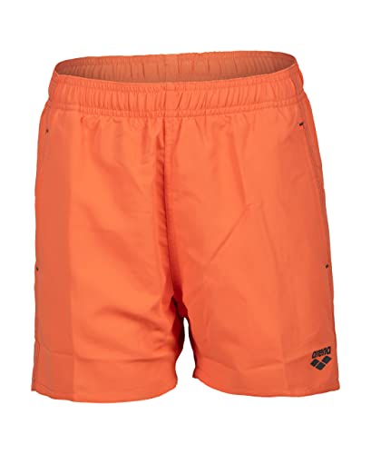 Arena Solid Boxer R Jungen Strand- und Pool-Boxershorts, Badehose aus weichem, recyceltem, schnell trocknendem Material, Strand-Boxershorts mit Netz-Innenslip und Seitentaschen von ARENA