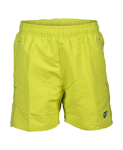 Arena Solid Boxer R Jungen Strand- und Pool-Boxershorts, Badehose aus weichem, recyceltem, schnell trocknendem Material, Strand-Boxershorts mit Netz-Innenslip und Seitentaschen von ARENA