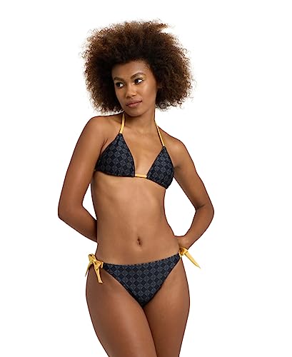 Bikini Arena WOMEN'S 50TH - Bikini Triangle Black Multi Gold 38 von ARENA