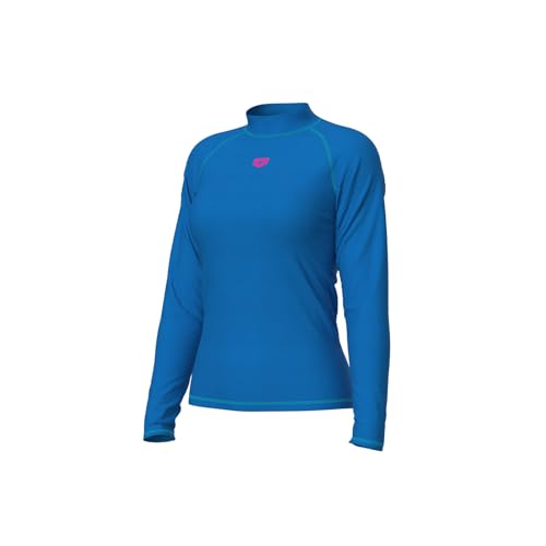arena Damen Women's Vest L/S Graphic Rash Guard Shirt, Blue China, XS EU arena Damen Women's Vest L/S Graphic Rash Guard Shirt, Blue China, XS EU von ARENA