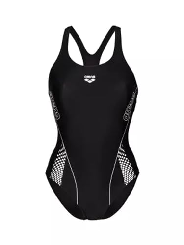 arena - Damen s Swim Pro Back Graphic – Einteiliger Badeanzug – Schwarz – Größe 40, Schwarz , 40 von ARENA