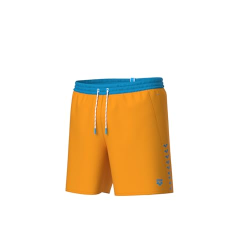 arena Men's Team Stripe Beach Boxer Swim Trunks, Parrot-Turquoise, Medium von ARENA