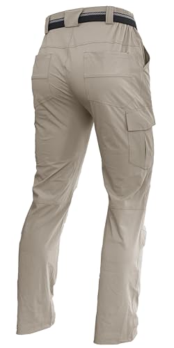 AREOUTS Herren-Wanderhose, schnelltrocknend, leicht, wasserdicht, Reisehose, Camping, Jagd, Angeln, Arbeit, Cargohose, Hellkhaki, XXL AREOUTS Herren-Wanderhose, schnelltrocknend, leicht, wasserdicht, Reisehose, Camping, Jagd, Angeln, Arbeit, Cargohose, Hellkhaki, XXL von AREOUTS