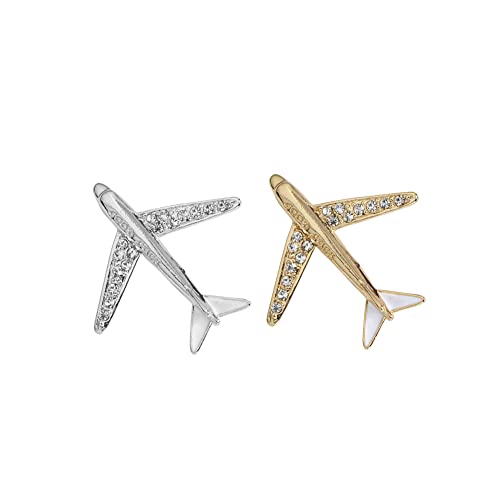 ARFUKA 2 Stück Anstecknadel Flugzeug Kaninchen Broschen Set Brosche Pins Anstecknadel Geschenk für Männer und Frauen Kleidung Taschen Jacken von ARFUKA