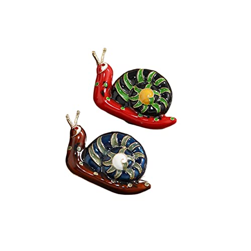 ARFUKA 2 Stück Anstecknadel Schnecke Broschen Brosche Pins Anstecknadel Geschenk für Männer und Frauen Kleidung Taschen Jacken von ARFUKA