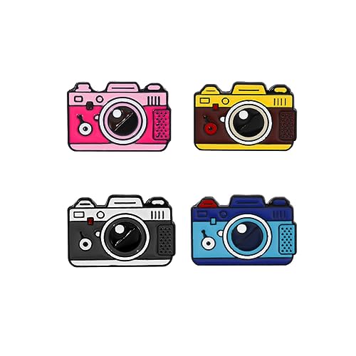 ARFUKA 4 Stück Anstecknadel Kamera Broschen Set Brosche Pins Anstecknadel Geschenk für Männer und Frauen Kleidung Taschen Jacken ARFUKA 4 Stück Anstecknadel Kamera Broschen Set Brosche Pins Anstecknadel Geschenk für Männer und Frauen Kleidung Taschen Jacken von ARFUKA