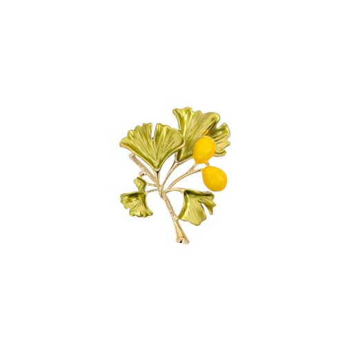 ARFUKA Anstecknadel Ginkgo Brosche Pins Anstecknadel Geschenk für Männer und Frauen Kleidung Taschen Jacken von ARFUKA