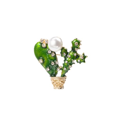 ARFUKA Brosche Anstecknadel Brosche Strass Kaktus Stecknadel Pins Set für Kleidung Taschen Jacken Damen und Herren von ARFUKA