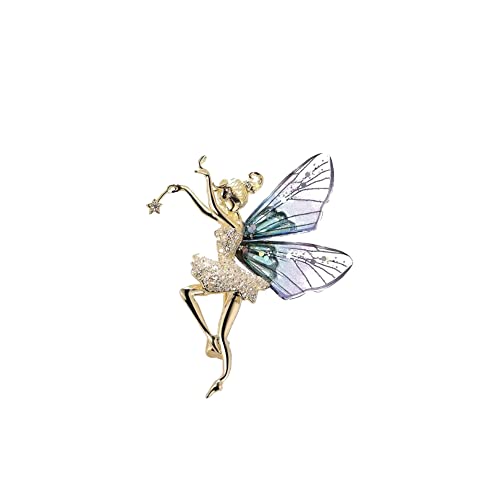 ARFUKA Brosche Kristall Engel Brosche Pins Anstecknadel für Kleidung Taschen Jacken Geschenk für Frauen von ARFUKA