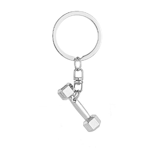 ARFUKA Schlüsselanhänger Auto Schlüsselanhänger Kurzhantel Anhänger Metall Keychain Geburtstag Weihnachtsgeschenke für Frauen und Männer von ARFUKA