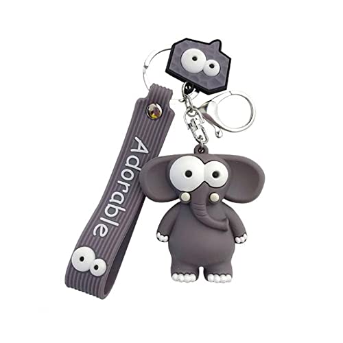 ARFUKA Schlüsselanhänger Cartoon Elefant Anhänger Autoschlüsselanhänger Taschenanhänger Schlüsselringe Schlüsselbund Keychain für Geburtstag Weihnachten Feiertag Geschenk von ARFUKA