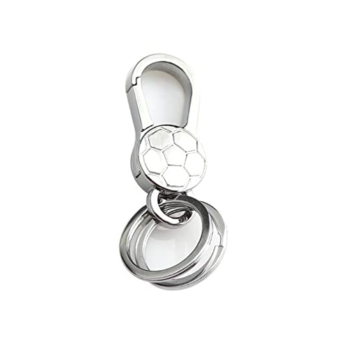 ARFUKA Schlüsselanhänger Edelstahl Fußball Anhänger Autoschlüsselanhänger Schlüsselringe Schlüsselbund Keychain Geburtstaggeschenke Valentinstaggeschenk von ARFUKA