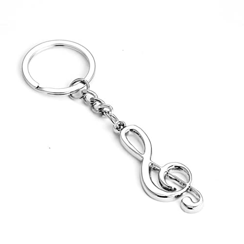 ARFUKA Schlüsselanhänger Edelstahl Musiknote Anhänger Autoschlüsselanhänger Männer Frauen Schlüsselringe Schlüsselbund Keychain für Geburtstag Weihnachten Feiertag Geschenk von ARFUKA