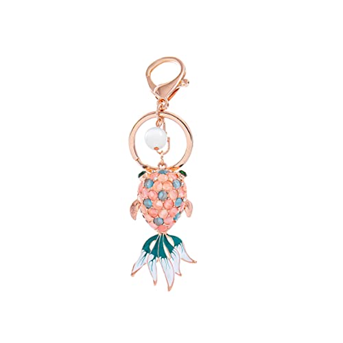 ARFUKA Schlüsselanhänger Fisch Anhänger Schlüsselhalter Schlüsselringe Handtaschenanhänger Kristall Strass Taschenanhänger Autoschlüsselanhänger Keychain Geschenke für frauen und Männer von ARFUKA