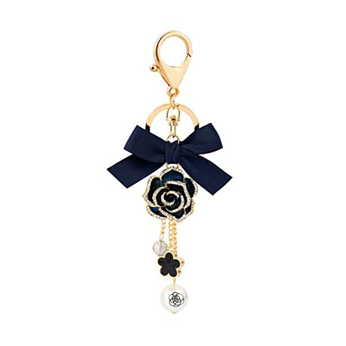 ARFUKA Schlüsselanhänger Kamelie Blume Anhänger Autoschlüsselanhänger Taschenanhänger Keychain für Geburtstag Weihnachten Feiertag von ARFUKA