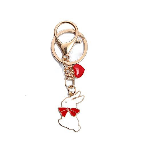 ARFUKA Schlüsselanhänger Kaninchen Autoschlüsselanhänger Schlüsselringe Schlüsselbund Taschenanhänger Keychain Weihnachtsgeschenke Geburtstaggeschenke Valentinstaggeschenk von ARFUKA