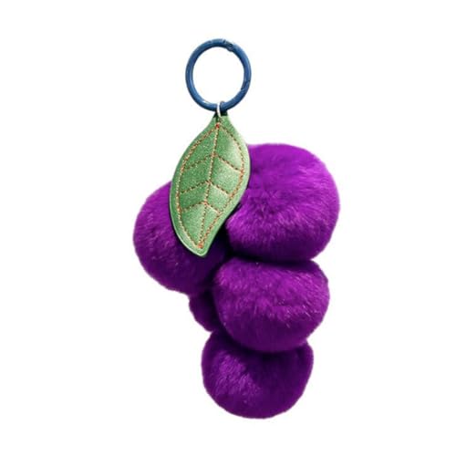 ARFUKA Schlüsselanhänger Pom Pom Trauben Anhänger Autoschlüsselanhänger Taschenanhänger Schlüsselringe Schlüsselbund Keychain für Geburtstag Weihnachten Valentinstag Feiertag Geschenk von ARFUKA